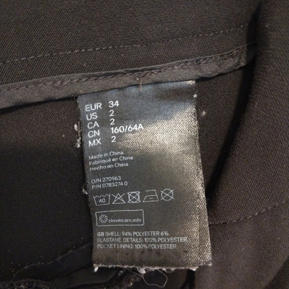 H&M - Black Straight Pants - Picture 12 of 13